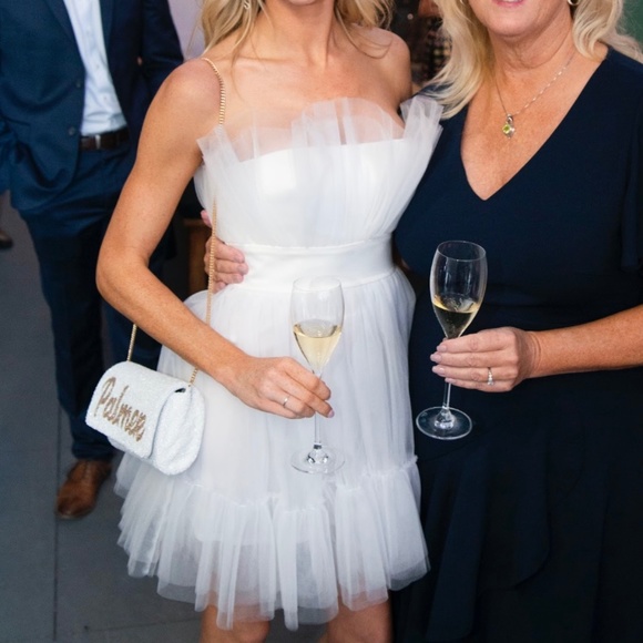 Katie May Ellee Mini Dress, Tulle white dress Size S - Picture 4 of 5